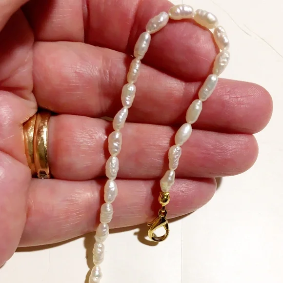 Freshwater Pearl Bracelet w 14K clasp, NEW - Picture 2 of 5